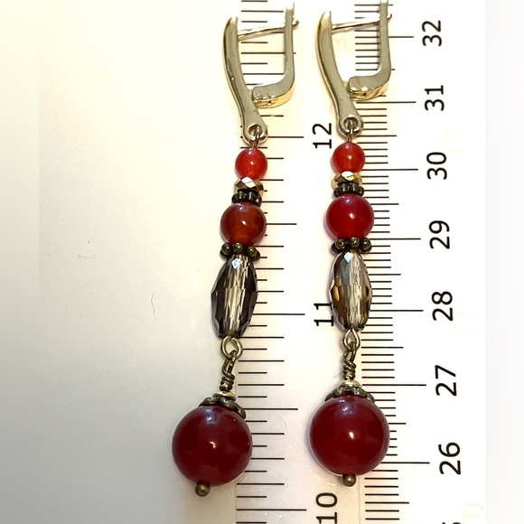 NWT AtriaMinerals natural gemstone earrings - Picture 2 of 2